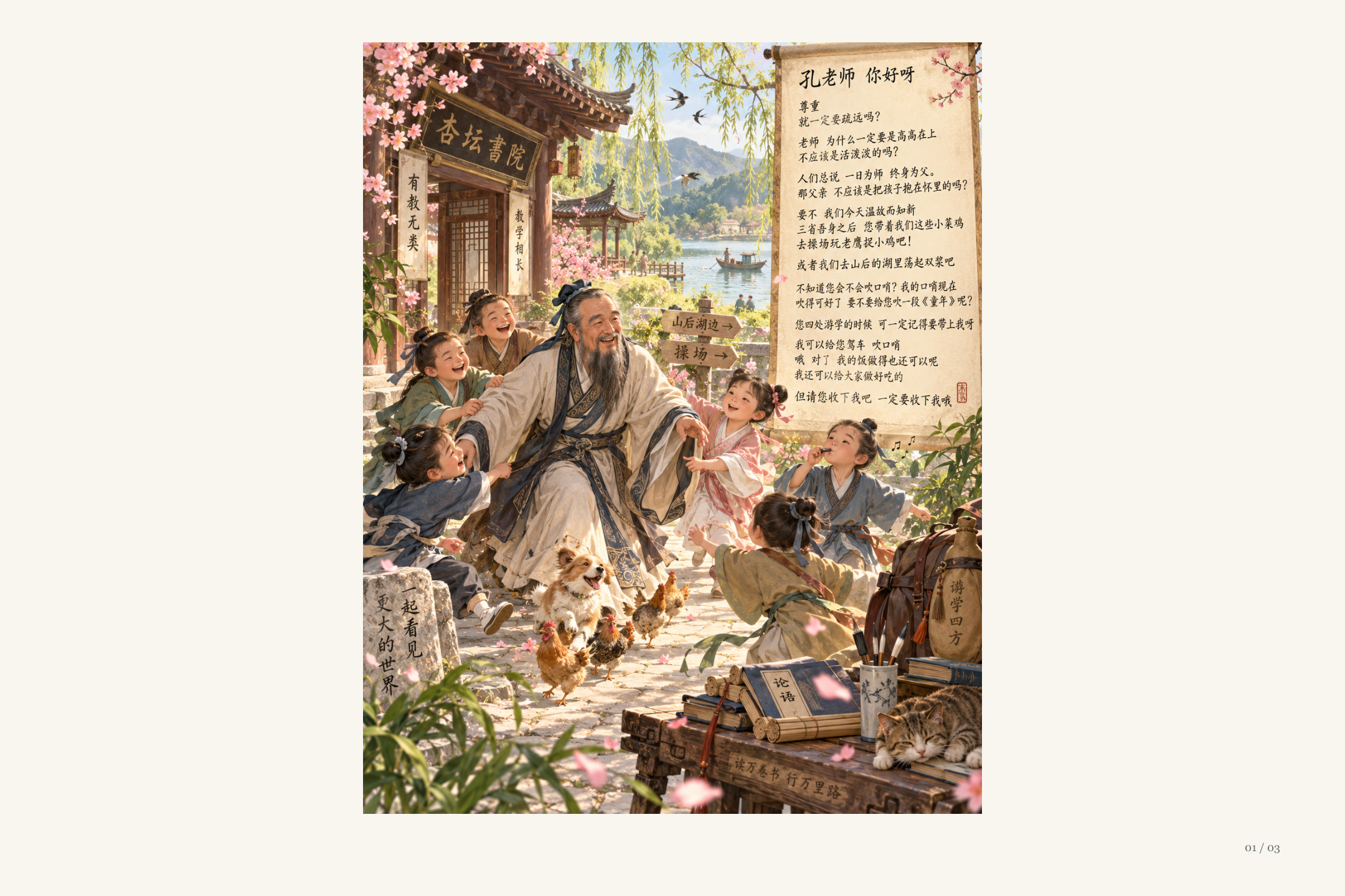 Aloha, Master Kong／孔老师你好呀图文版第1页